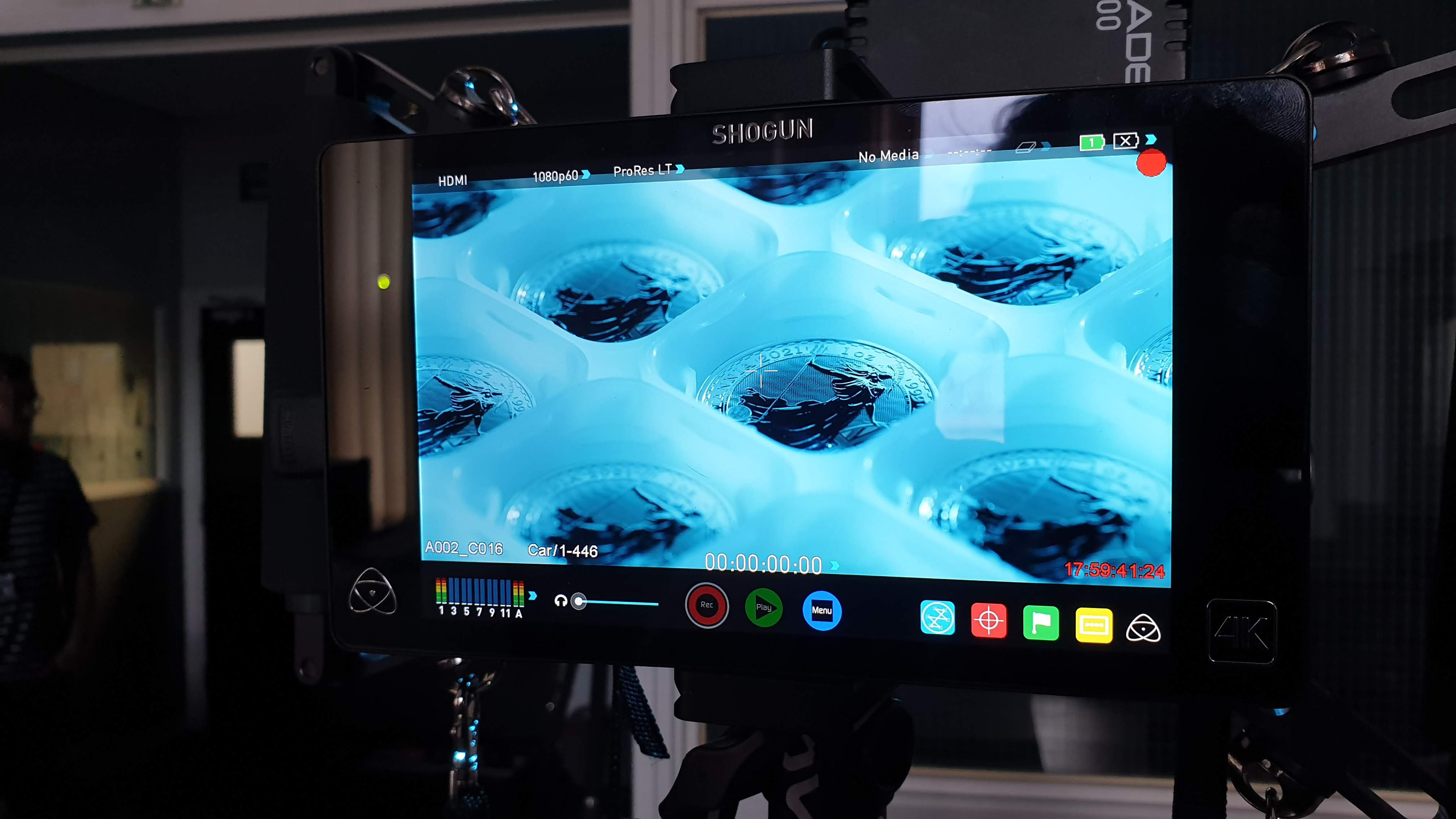 Video production still from The Royal Mint