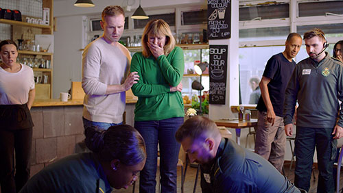 Video production still from Save A Life Cymru