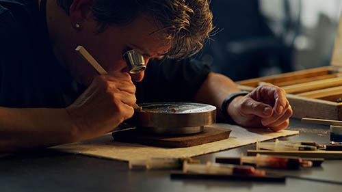 Video production still from The Royal Mint
